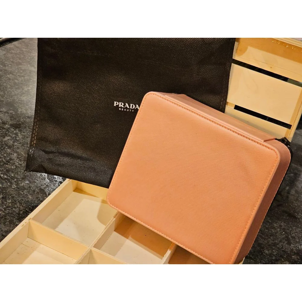 Prada Black & Pink Square Hard Travel Case NWT - Picture 8 of 17